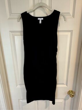 Leith Black Sleeveless Sheath Dress